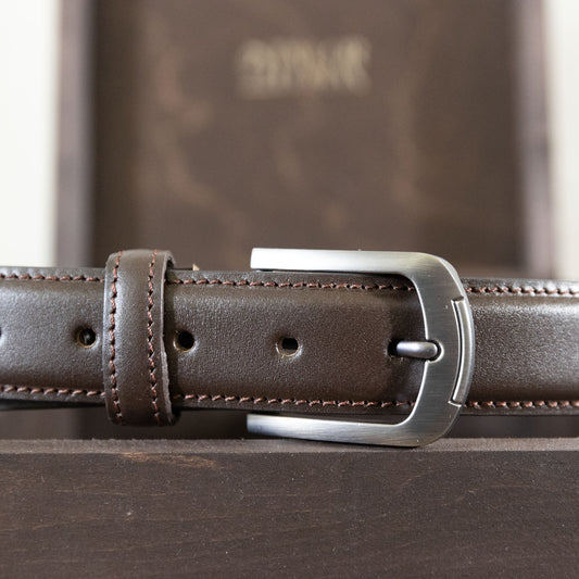 Personalised Fine Leather Belt – Brown