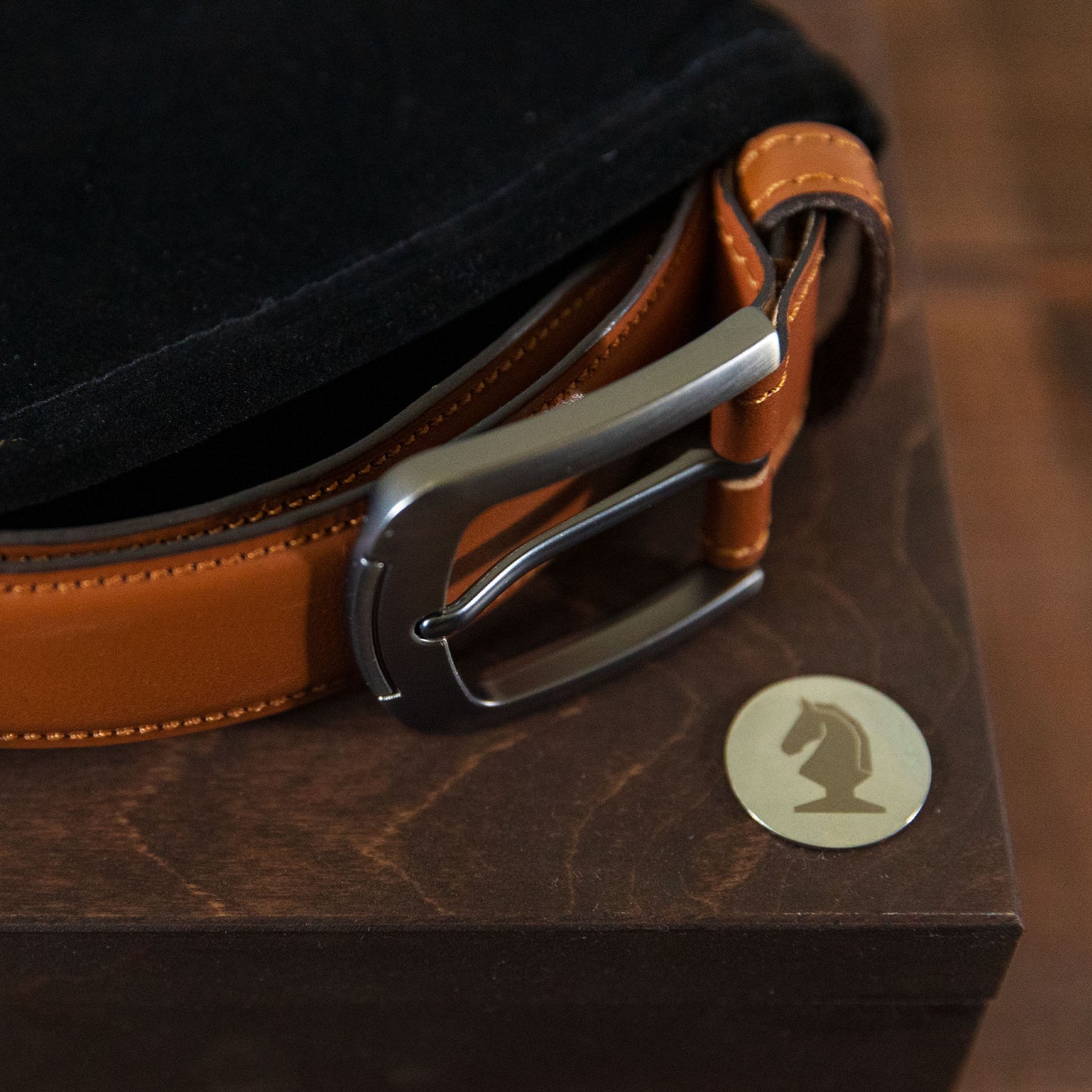 Personalised Fine Leather Belt – Tan